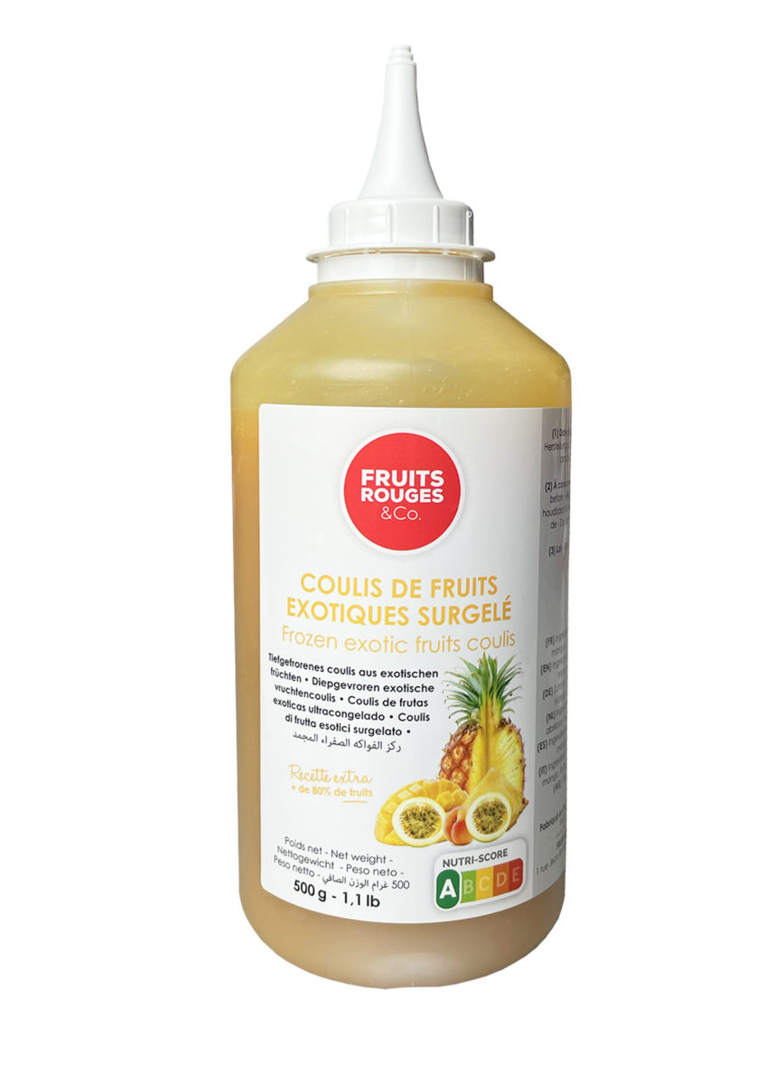 Frozen Coulis Exotic Fruit 19% 500g Bottle