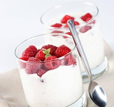 Mousse with Yoghurt flavour