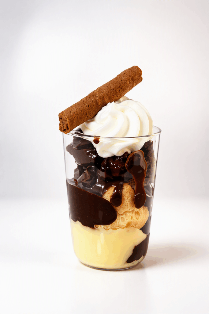 Ποτηράκι τύπου profiterole